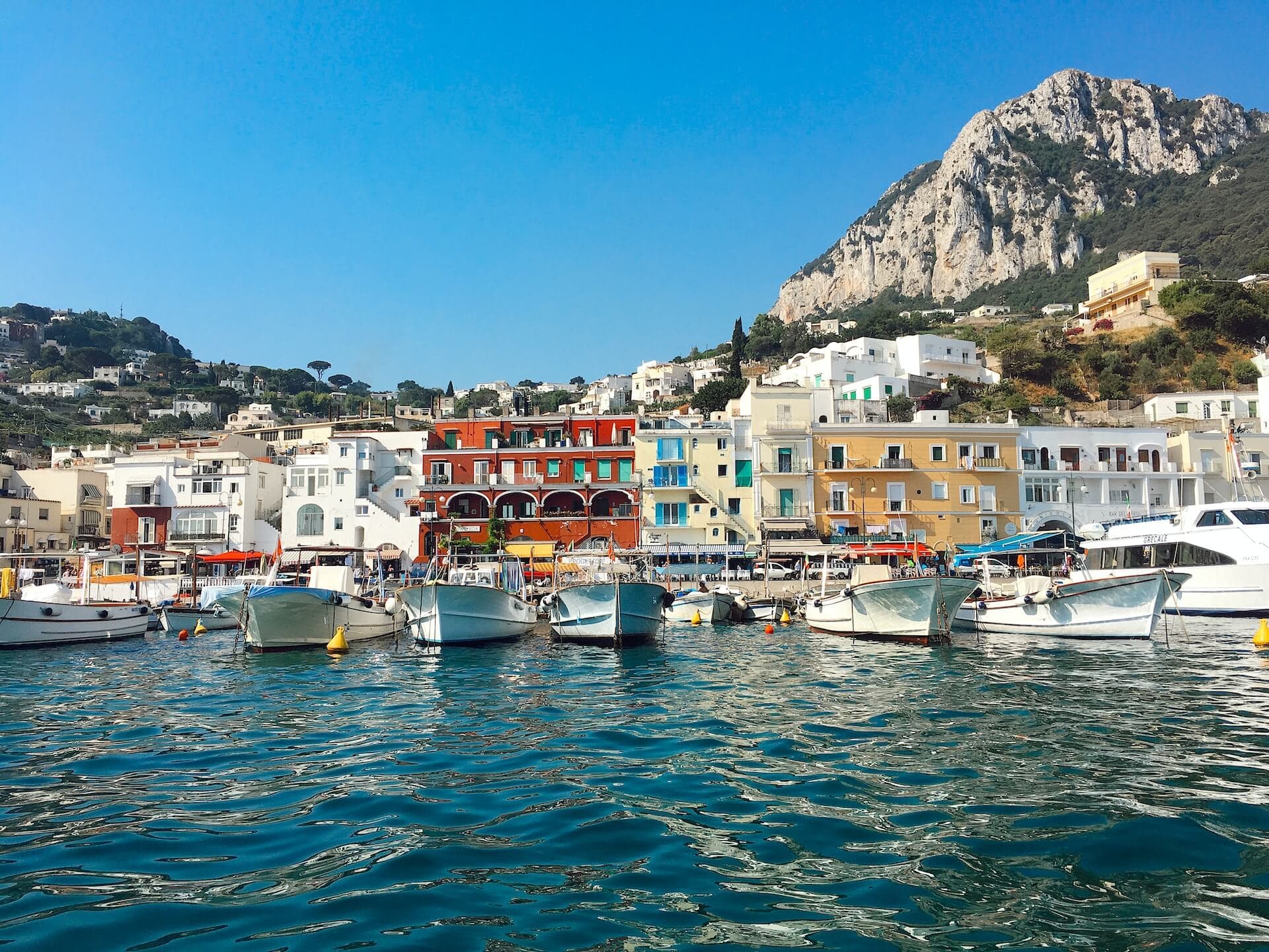 view of body of water with boats