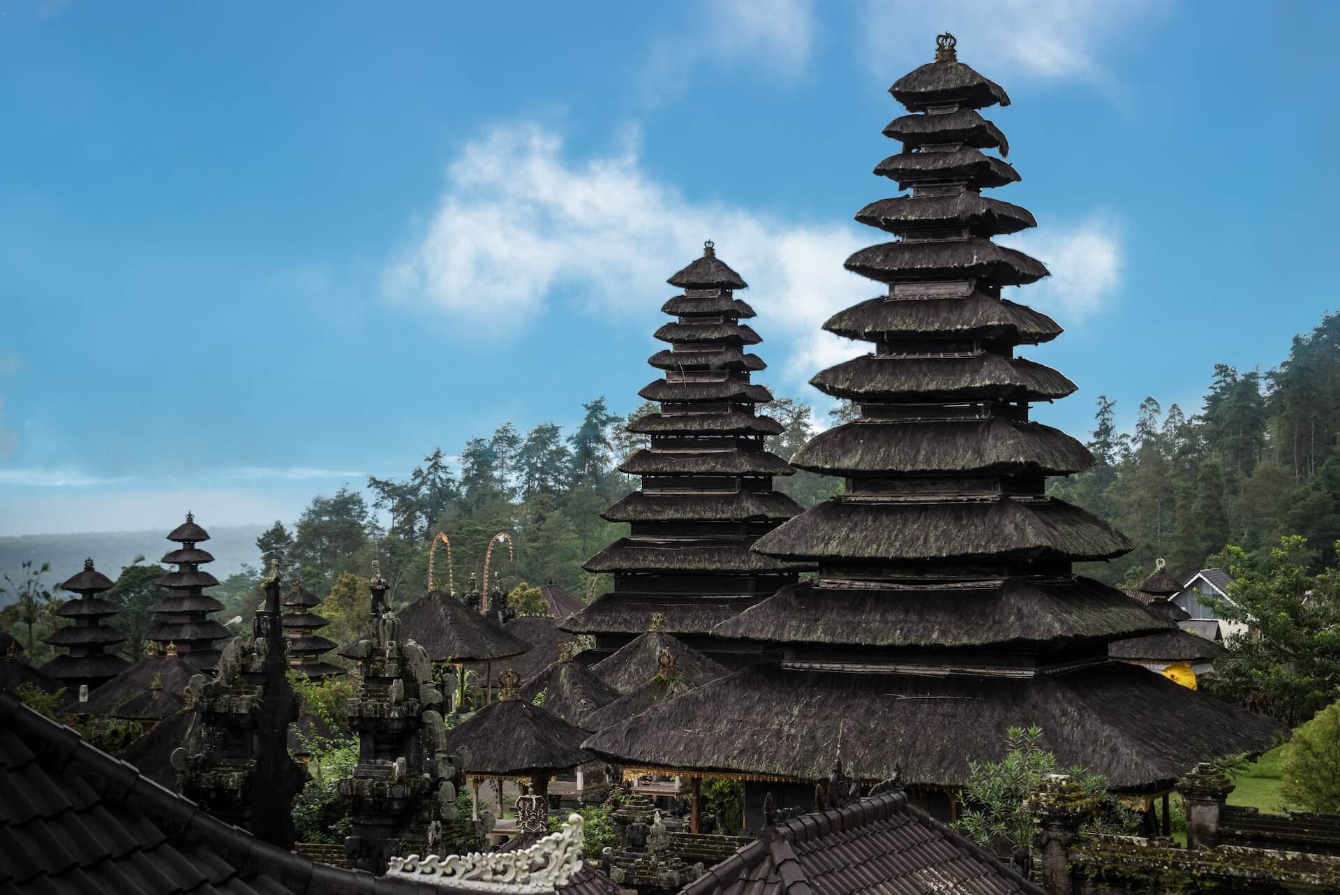 brown and black temple under blue sky during daytime