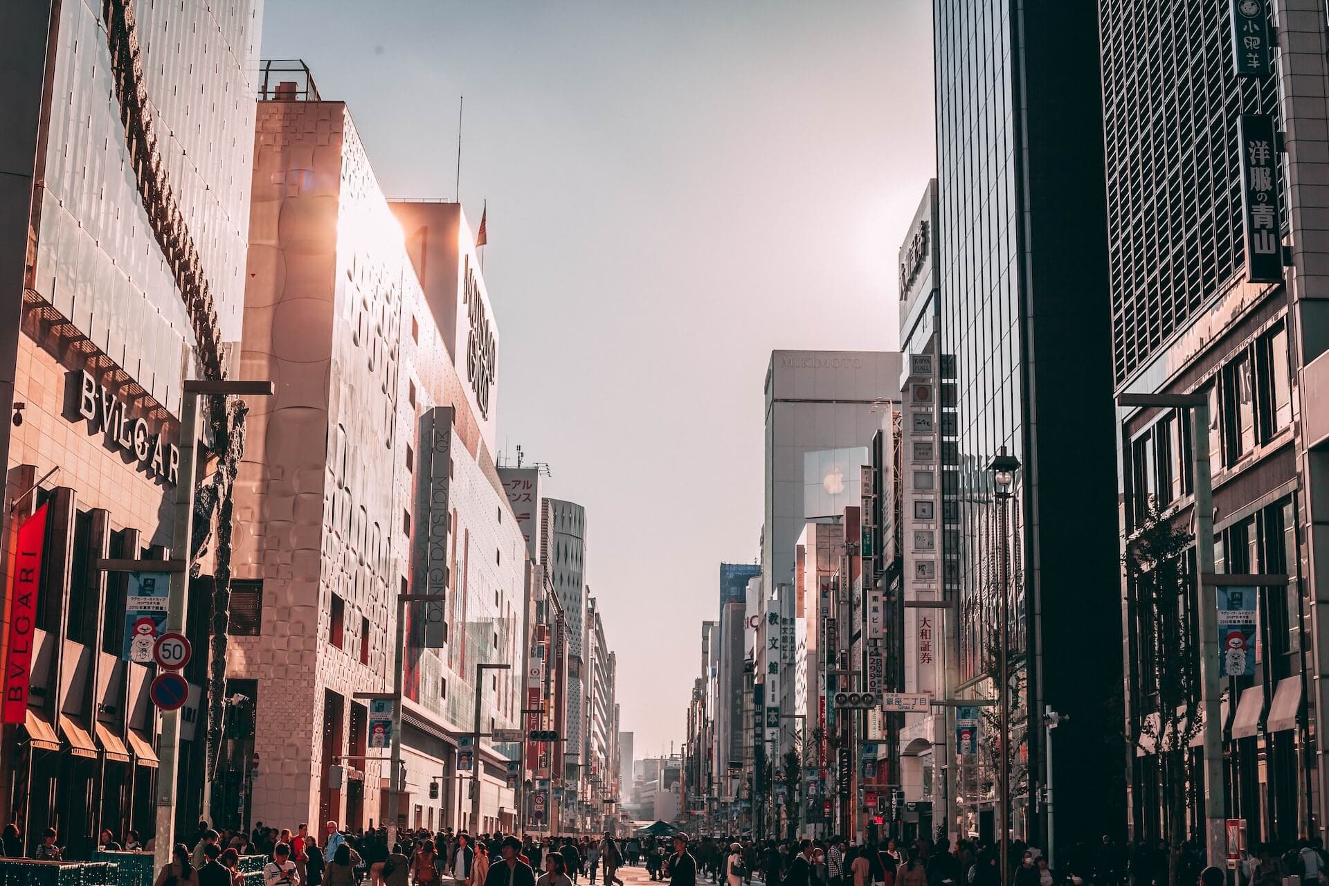 photo of people crossing road