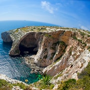 Grotte bleue et marché du dimanche à Marsaxlokk