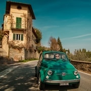 Degustazione di vini a Firenze e pranzo toscano in una Fiat 500 d'epoca