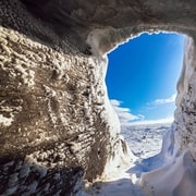 From Gullfoss: Langjökull Ice Cave and Snowmobile Tour