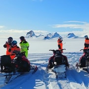 Von Geysir aus: Schneemobil-Abenteuer auf dem Gletscher Langjökull