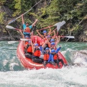 Banff: excursão de rafting no rio Kananaskis