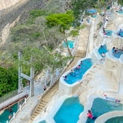 Depuis Mexico : Visite en petit groupe des grottes de Tolantongo