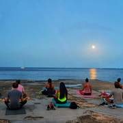 Sliema: Beach Yoga Class with Swimming