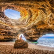 Portimão : Tour en bateau rapide des grottes de Benagil avec option coucher de soleil