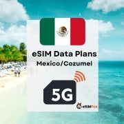 Cozumel: eSIM Internet Data Plan for Mexico 4G/5G