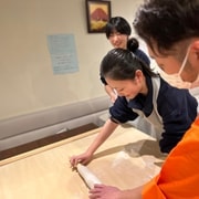 Japanische Buchweizennudelherstellung in Sapporo, Japan